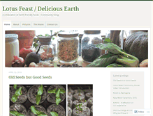 Tablet Screenshot of deliciousearth.wordpress.com
