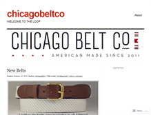 Tablet Screenshot of chicagobeltco.wordpress.com