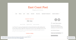 Desktop Screenshot of eastcoastpoet.wordpress.com