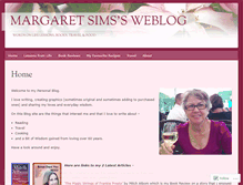 Tablet Screenshot of margaretsims.wordpress.com