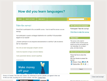 Tablet Screenshot of howdidyoulearnlanguages.wordpress.com