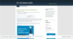 Desktop Screenshot of itsallaboutstyle.wordpress.com