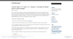 Desktop Screenshot of erickbrower.wordpress.com