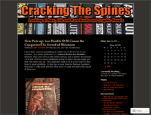 Tablet Screenshot of crackingthespines.wordpress.com