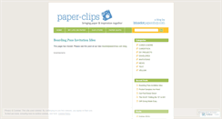 Desktop Screenshot of bluedotpapershop.wordpress.com