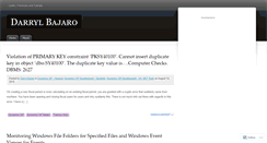 Desktop Screenshot of darrylbajaro.wordpress.com