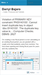 Mobile Screenshot of darrylbajaro.wordpress.com