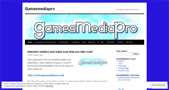 Desktop Screenshot of gamesmediapro.wordpress.com