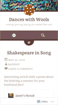 Mobile Screenshot of danceswithwool.wordpress.com
