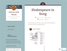 Tablet Screenshot of danceswithwool.wordpress.com