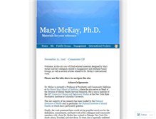 Tablet Screenshot of marymckay.wordpress.com