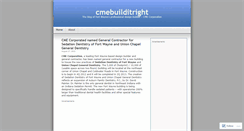 Desktop Screenshot of cmebuilditright.wordpress.com