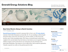 Tablet Screenshot of emeraldenergync.wordpress.com