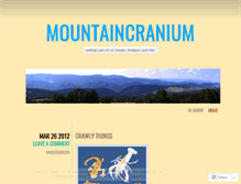 Tablet Screenshot of mountaincranium.wordpress.com