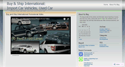 Desktop Screenshot of buyandshipintl.wordpress.com