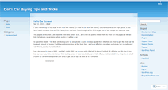 Desktop Screenshot of danscarbuyingtips.wordpress.com