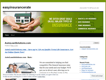 Tablet Screenshot of easyinsurancerate.wordpress.com