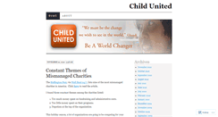 Desktop Screenshot of childunited.wordpress.com