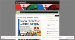 Desktop Screenshot of escaparatecultural.wordpress.com