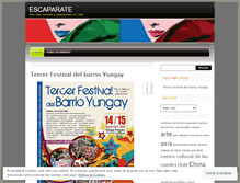 Tablet Screenshot of escaparatecultural.wordpress.com