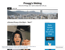 Tablet Screenshot of proagg.wordpress.com