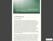 Tablet Screenshot of dharmapuncture.wordpress.com