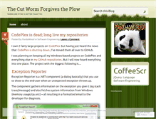 Tablet Screenshot of forgivingworm.wordpress.com