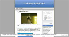 Desktop Screenshot of fantasyanimefansub.wordpress.com