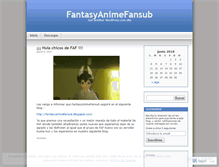 Tablet Screenshot of fantasyanimefansub.wordpress.com