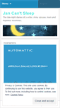 Mobile Screenshot of jancantsleep.wordpress.com