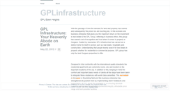 Desktop Screenshot of gplinfrastructure.wordpress.com