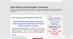 Desktop Screenshot of obatsakitempedubengkaktradisionalherbalampuh32.wordpress.com