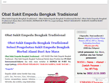 Tablet Screenshot of obatsakitempedubengkaktradisionalherbalampuh32.wordpress.com