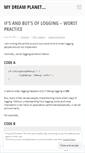 Mobile Screenshot of dreamplanet.wordpress.com