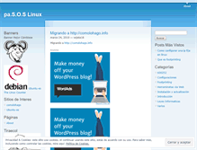 Tablet Screenshot of pasoslinux.wordpress.com