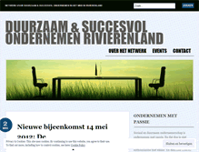 Tablet Screenshot of duurzaamondernemenrivierenland.wordpress.com