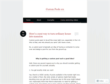 Tablet Screenshot of custompools101.wordpress.com
