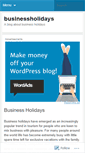 Mobile Screenshot of businessholidays.wordpress.com