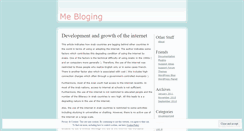 Desktop Screenshot of mebloging.wordpress.com