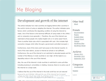 Tablet Screenshot of mebloging.wordpress.com