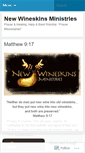Mobile Screenshot of newwineskinsministries.wordpress.com