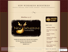 Tablet Screenshot of newwineskinsministries.wordpress.com