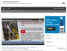 Tablet Screenshot of howtoloseweightquickly36.wordpress.com