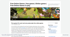 Desktop Screenshot of freeonlinegamestoplay.wordpress.com