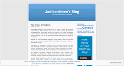 Desktop Screenshot of joelkontinen.wordpress.com