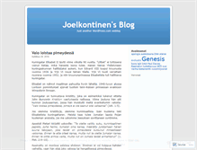 Tablet Screenshot of joelkontinen.wordpress.com