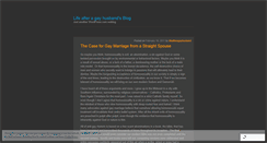 Desktop Screenshot of lifeafteragayhusband.wordpress.com