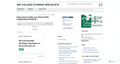 Desktop Screenshot of baycollegeplanners.wordpress.com