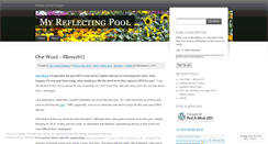 Desktop Screenshot of myreflectionpool.wordpress.com