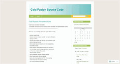 Desktop Screenshot of coldfusionguru.wordpress.com